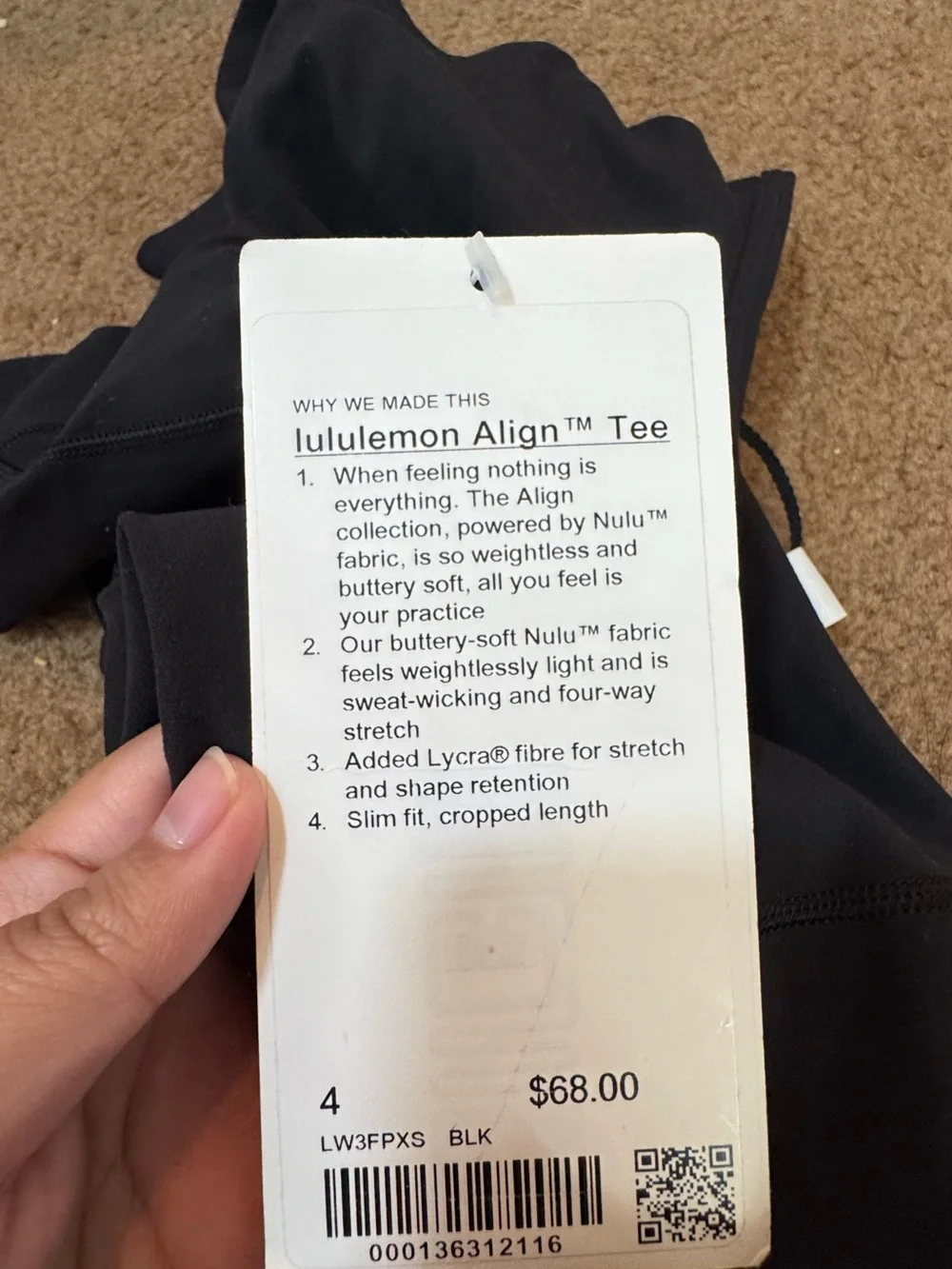 lululemon athletica size has